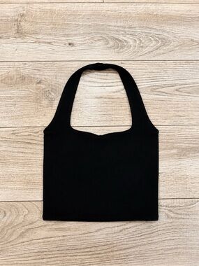 Forever 21 Black Halter Crop Top